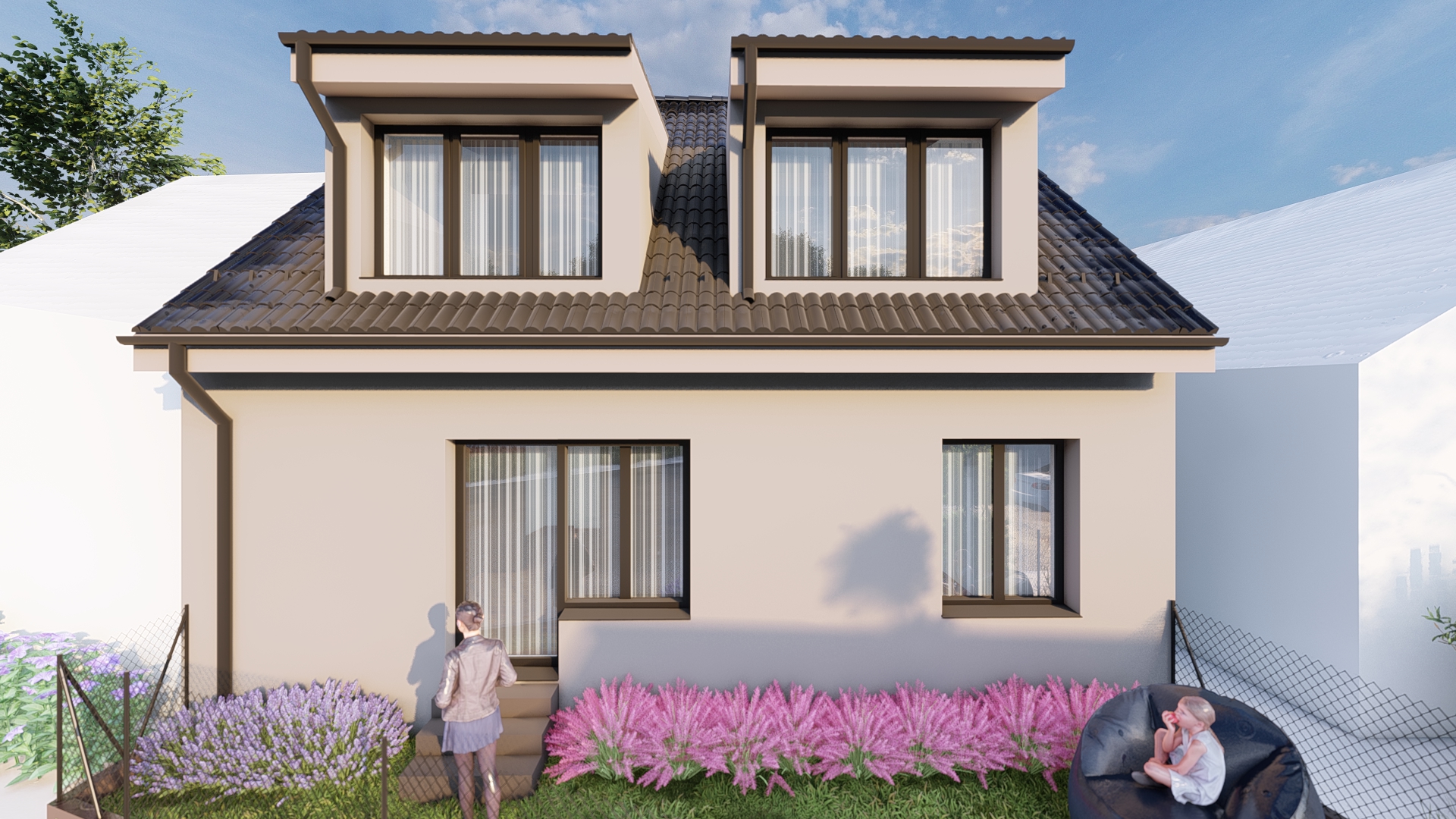RD Kladno, ul. Kolmistrova - projekt k přestavbě